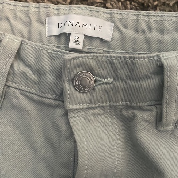 Light blue dynamite high-waisted denim shorts, size 30 - Picture 3 of 3